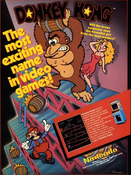 Donkey Kong: advertisement flyer, united states
