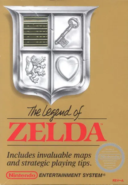 The Legend of Zelda: box front, north america