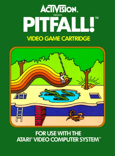 Pitfall!: box front, north america