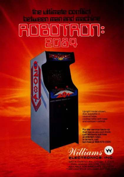Robotron: 2084: advertisement flyer, north america
