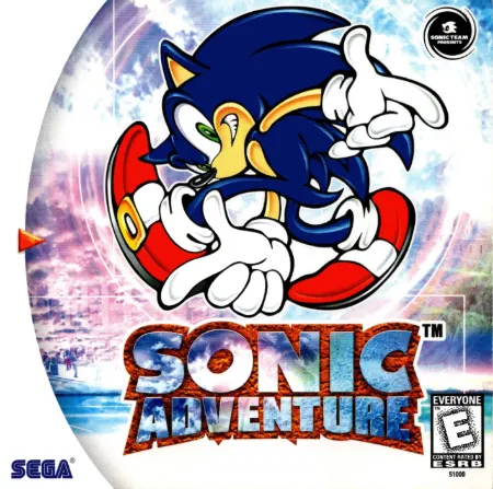 Sonic Adventure: box front, north america