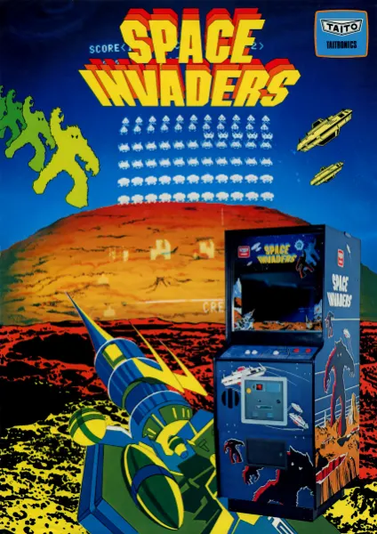 Space Invaders: advertisement flyer, japan